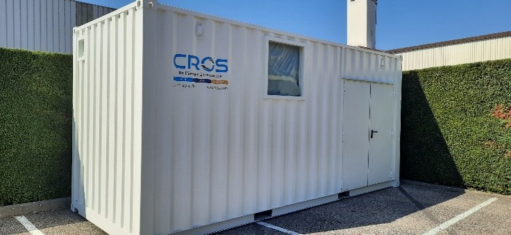 Extérieur container de production d’air comprimé